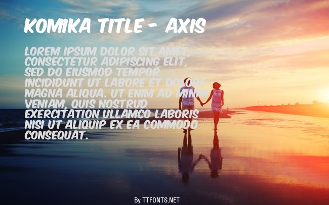 Komika Title - Axis example